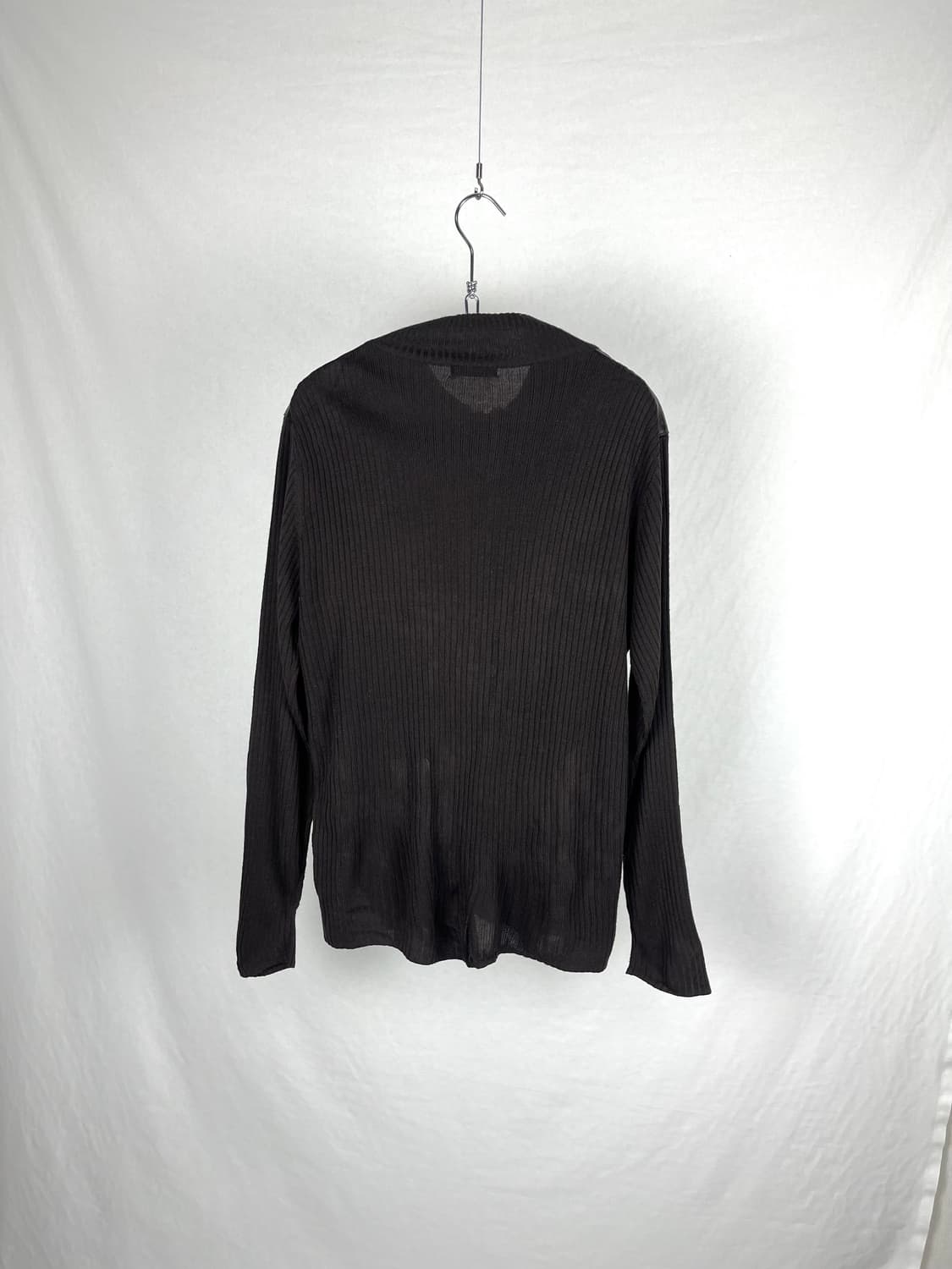 23 Homme 가죽패치 니트집업  상품이미지5