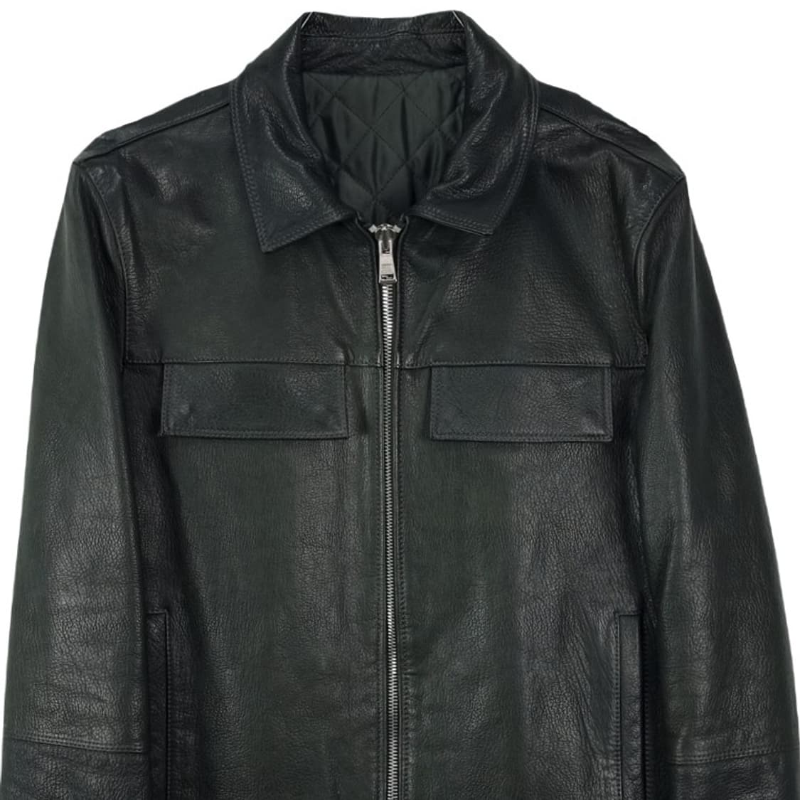 [빈티지] 리얼 고트 스킨 염소가죽 싱글 라이더 레더 자켓 M17025 상품이미지4