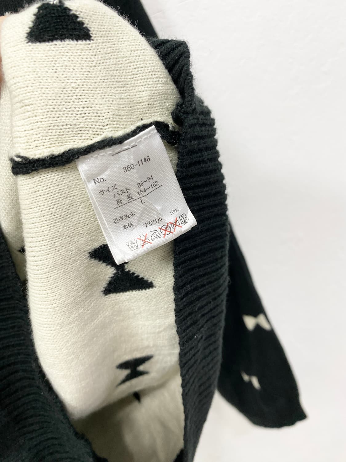 [SORRIDERE] 소리데레 로걀 리본 원숄더 니트 상품이미지8