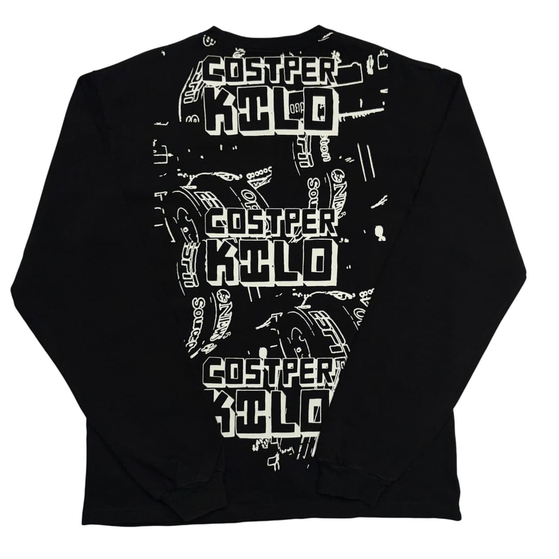 코스트퍼킬로 블랙 프린팅 롱슬리브 L 상품이미지4