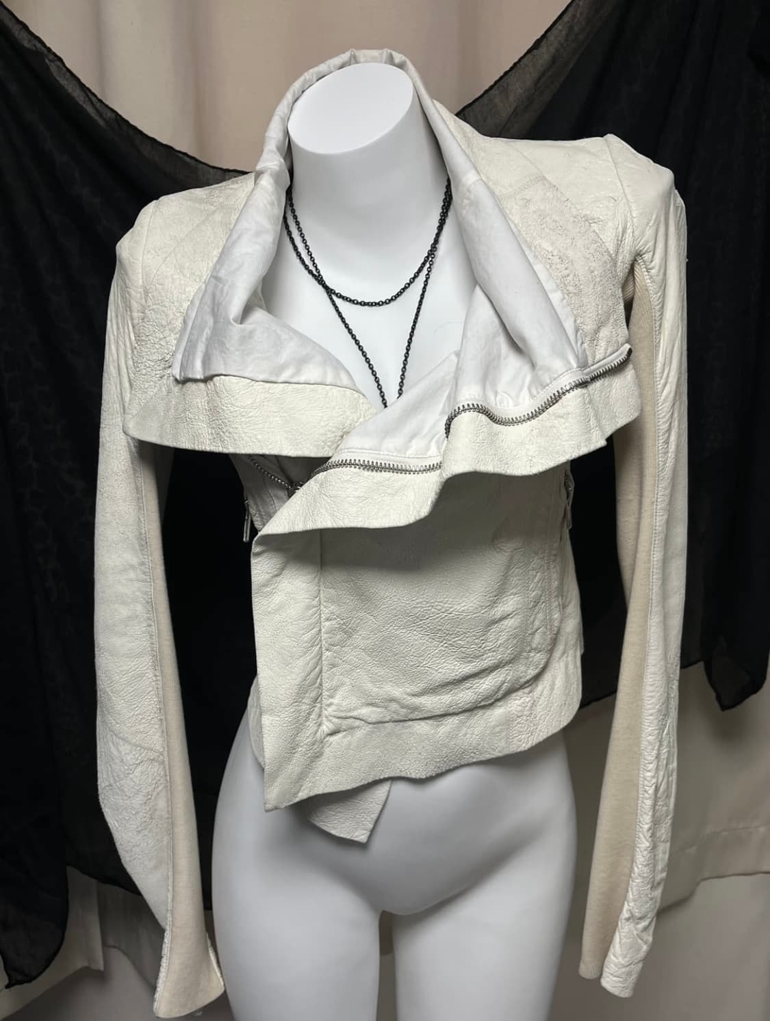 릭오웬스 드레이프 레더자켓 상품이미지2