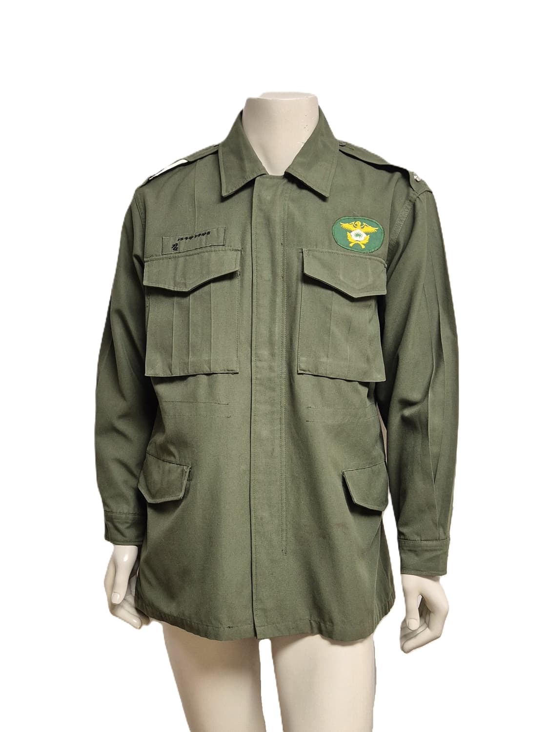국군 전경 구형 의경 민무늬 야전상의 전투복 상의 자켓 (L) 상품이미지1