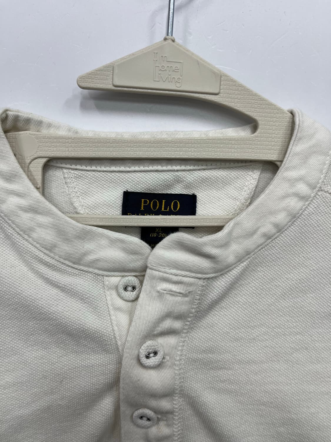 폴로 아이보리 헨리넥 긴팔티  상품이미지3