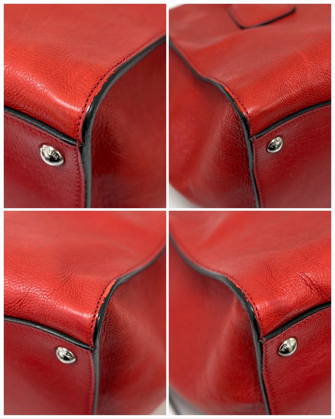 프라다 레드 글라세 카프레더 토트백 상품이미지6