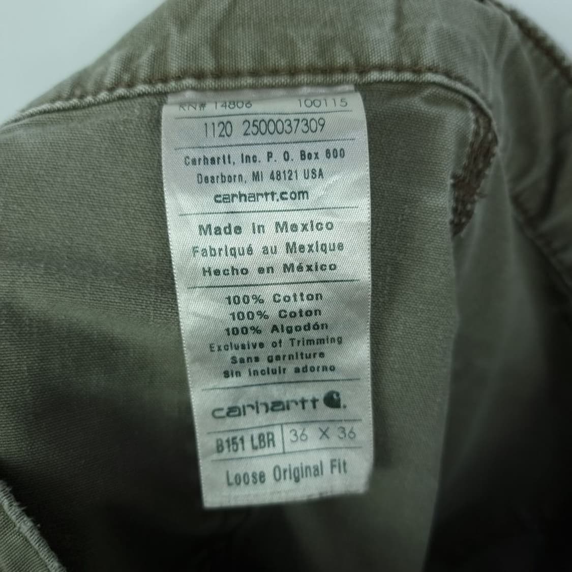 [칼하트]USA OG 빈티지 싱글니 카펜터 워크 팬츠 P01254 상품이미지6