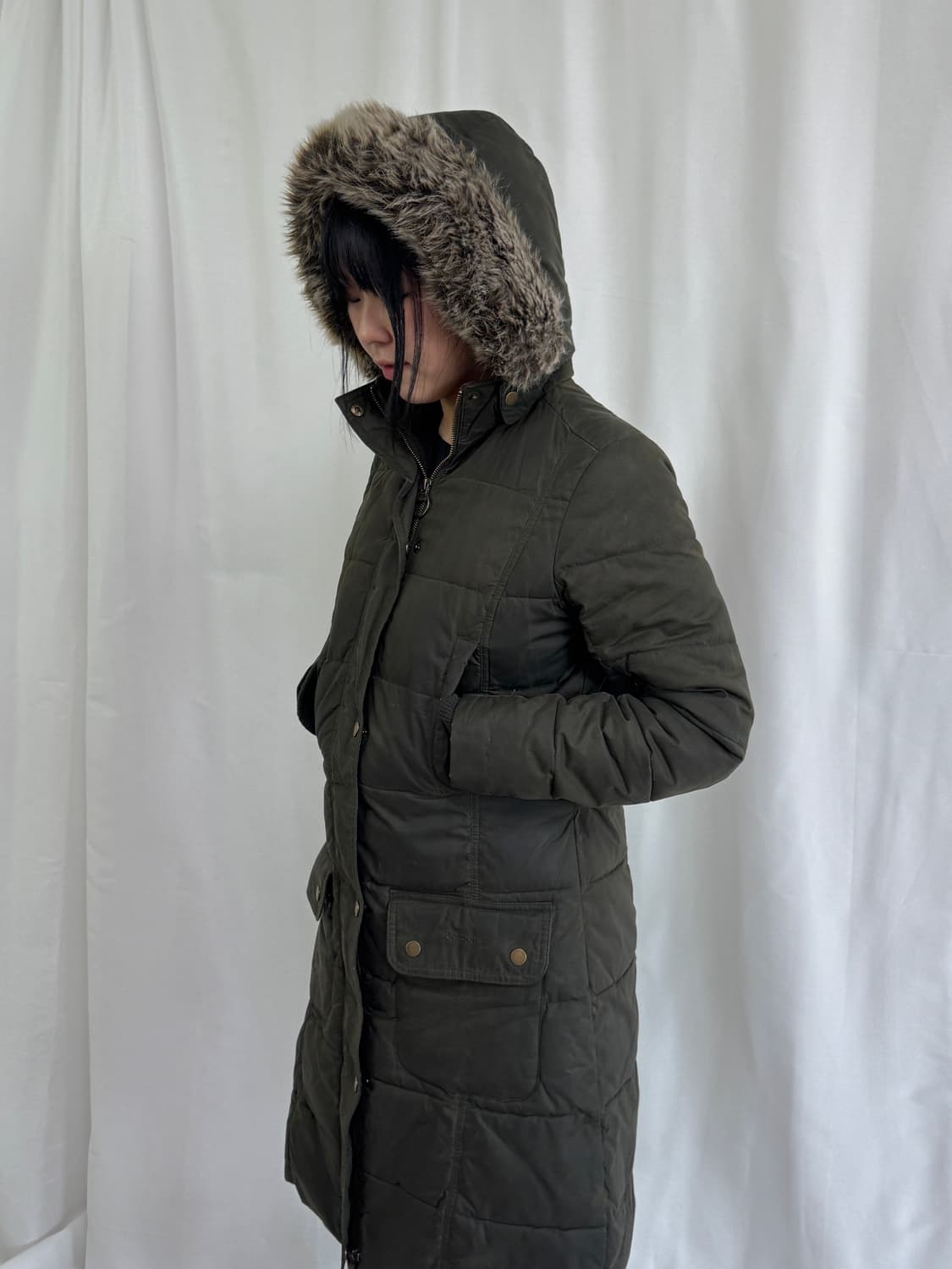 바버 여자 롱패딩 상품이미지1