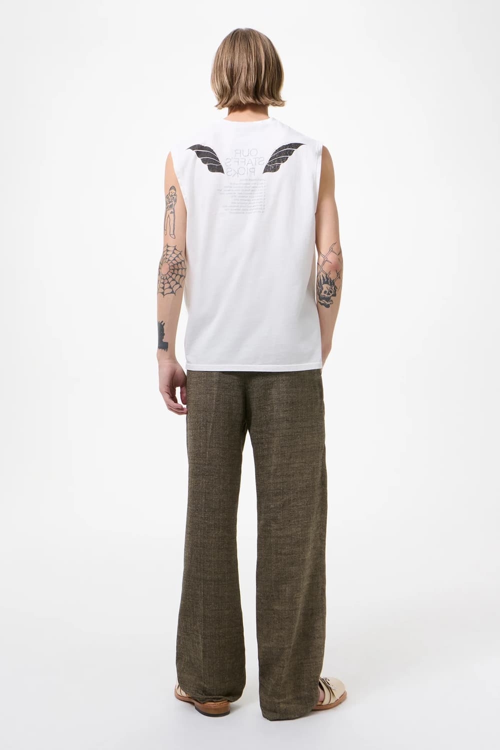 [50,52,54]아워레가시 BREATHE 슬리브리스 탑/화이트 상품이미지4