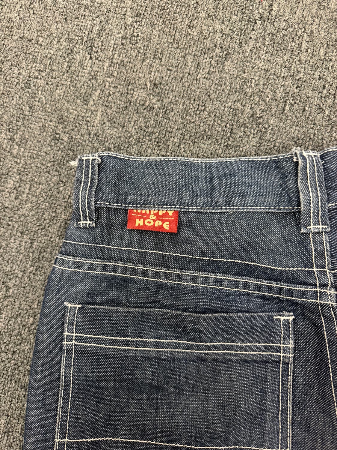 m)Happy hope 빈티지 배기 버뮤다 데님팬츠 상품이미지7
