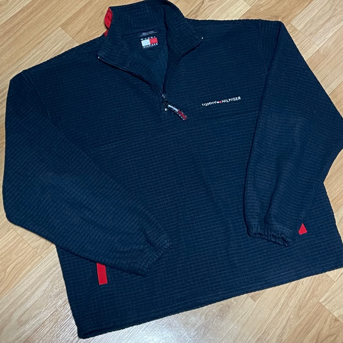 [XL] 타미힐피거 네이비 와플 아노락 후리스 상품이미지5