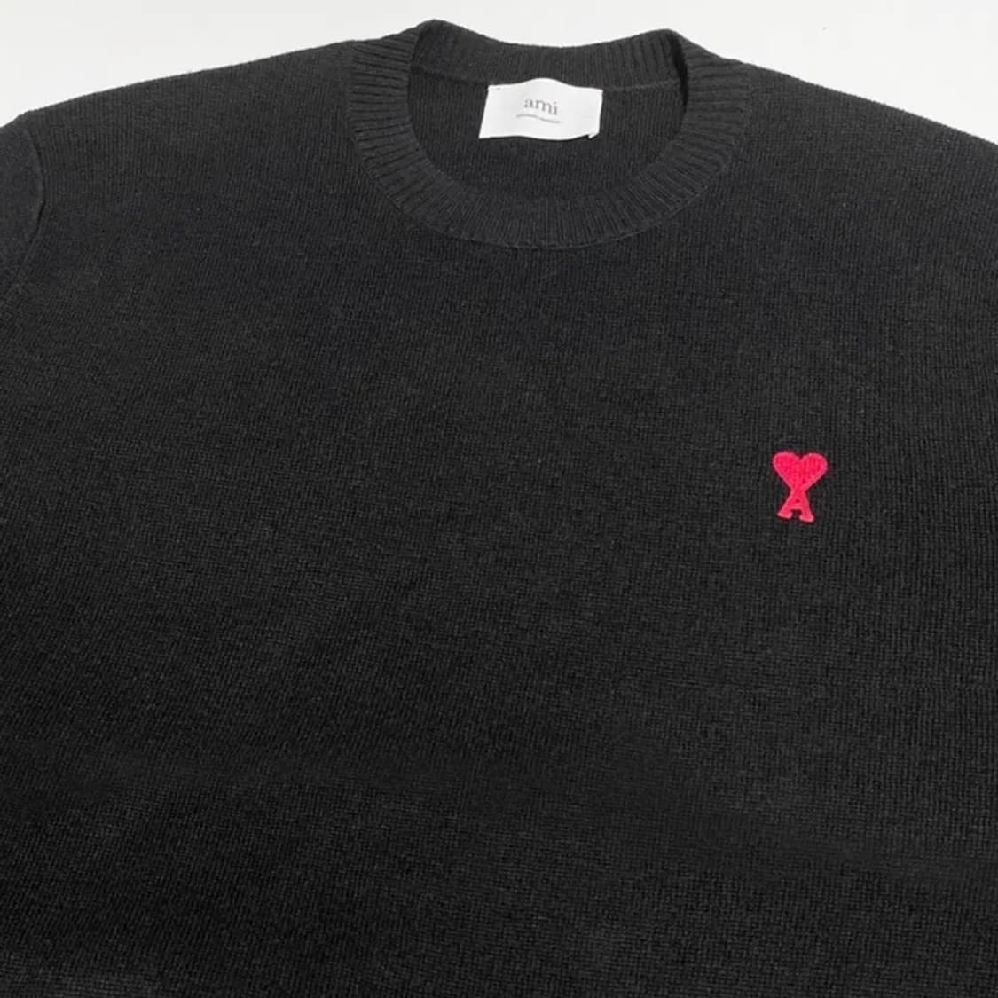 [정품] AMI 아미 레드 스몰하트 자수 메리노 울니트스웨터(XXL) 상품이미지3