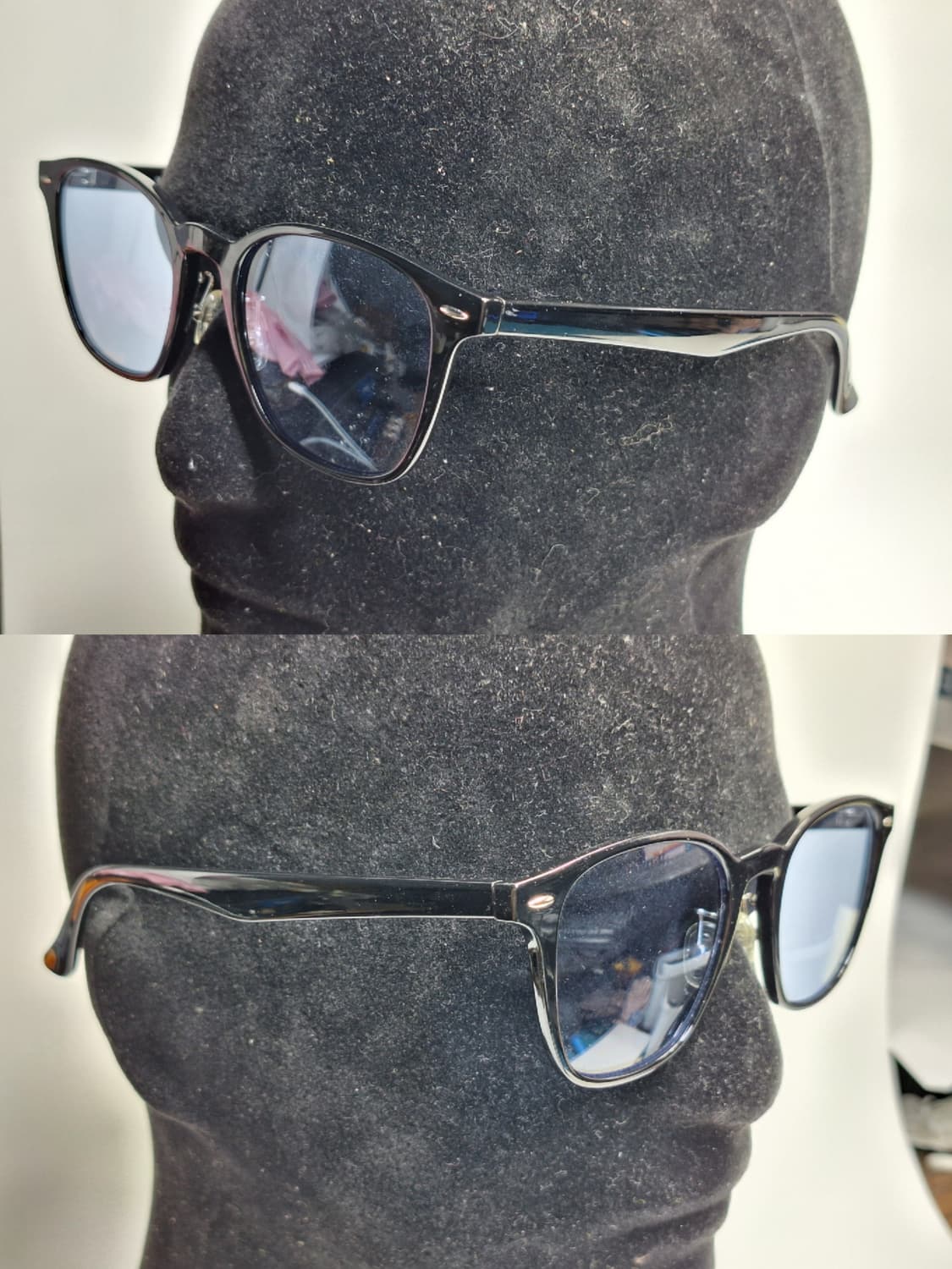 유니클로 블랙 스퀘어 선글라스 겸 안경테 361-453710 일본 수입 상품이미지2