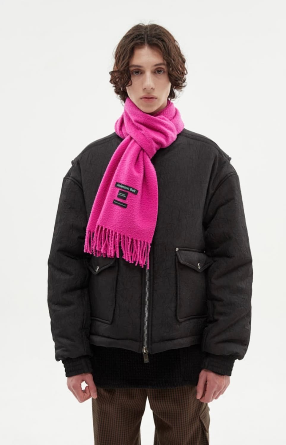 앤더슨벨 알렉 칼라리스 숏패딩 자켓 블랙 M 상품이미지4