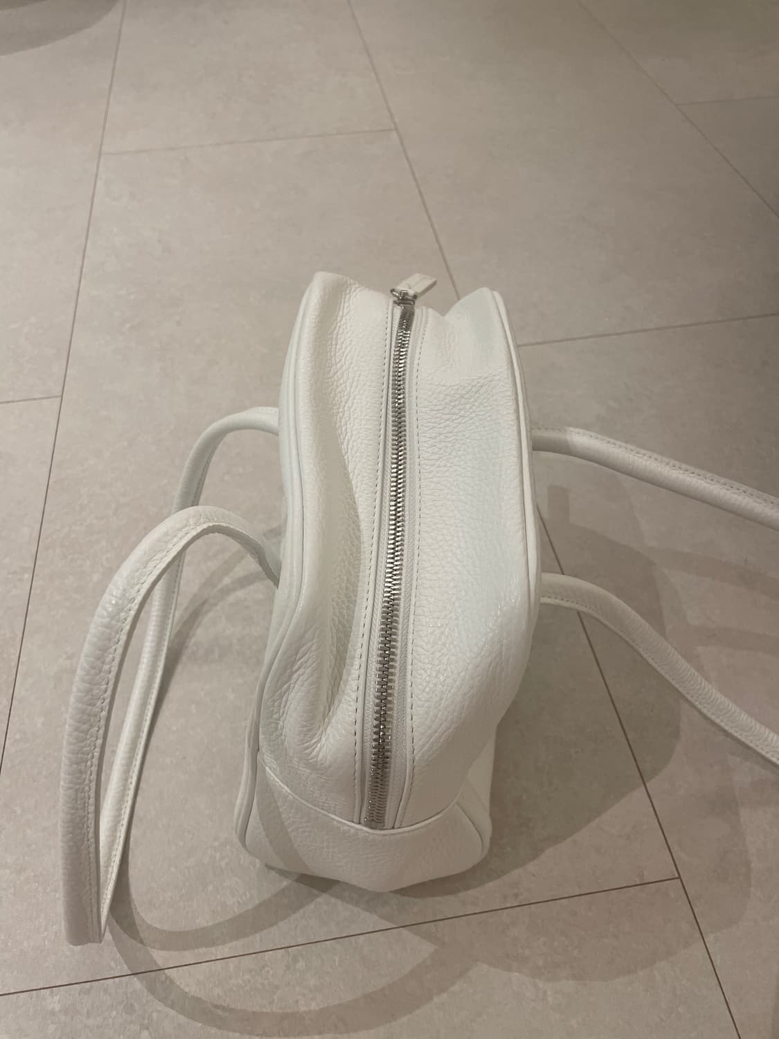 mescolato 마쉬 화이트 그레인 레더백 상품이미지3