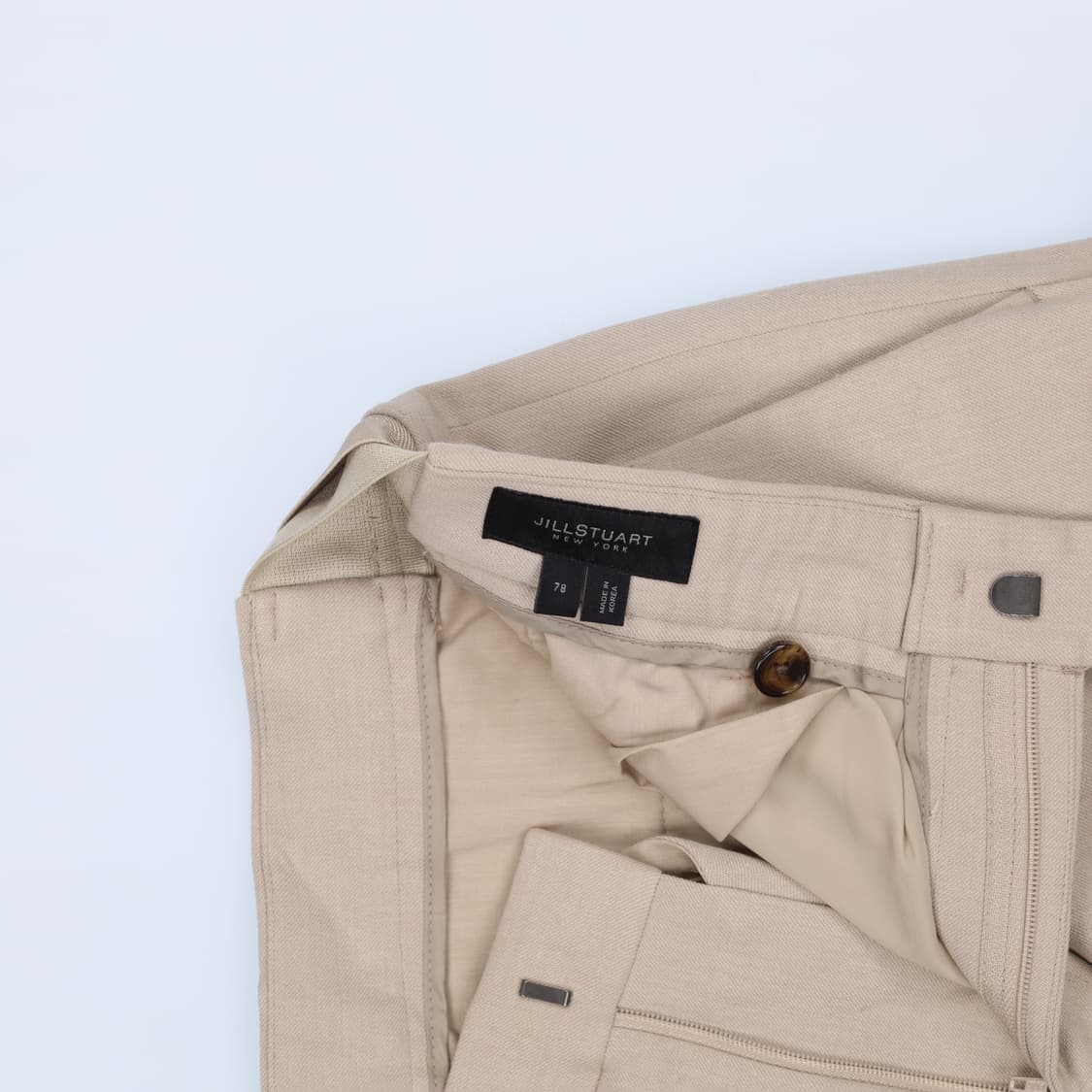 [78] 질스튜어트 베이지 기모 일자 슬랙스팬츠 1208H2 상품이미지4