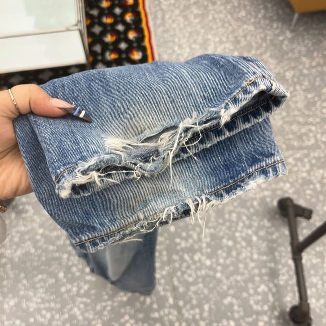 아베크롬비 빈티지 데미지 찢청 워싱 데님팬츠 30인치 C07979 상품이미지7