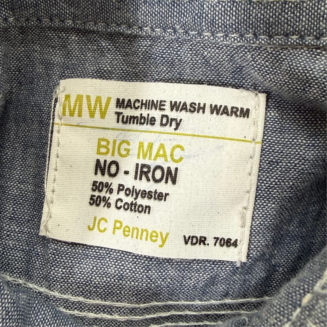 [L] 70s JC Penny Bigmac 샴브레이셔츠 상품이미지9