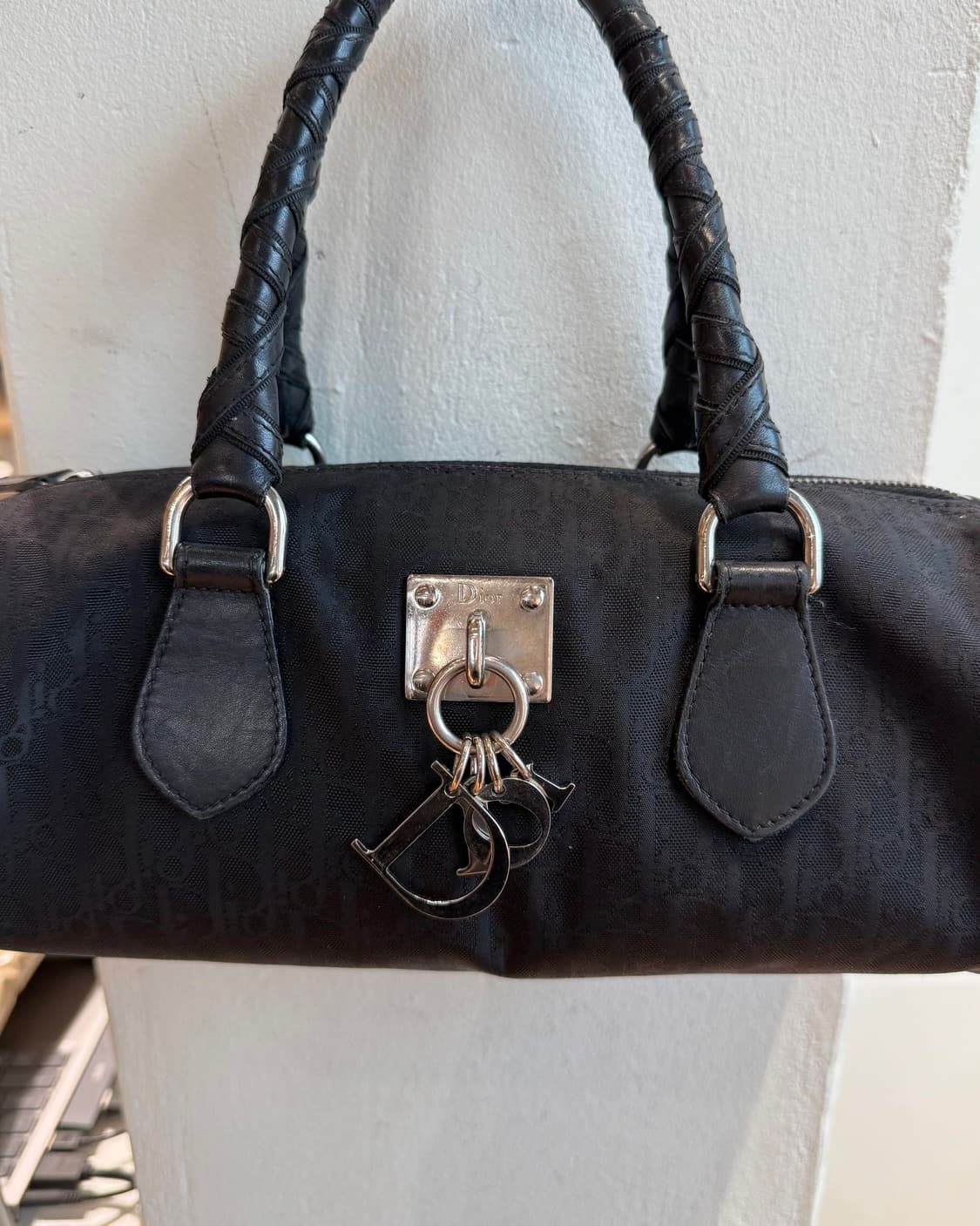 크리스찬 디올 블랙 트로터 미니 보스턴백  상품이미지3