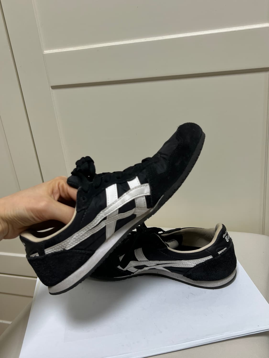 [240] 오니츠카타이거 세라노 블랙 화이트 상품이미지5