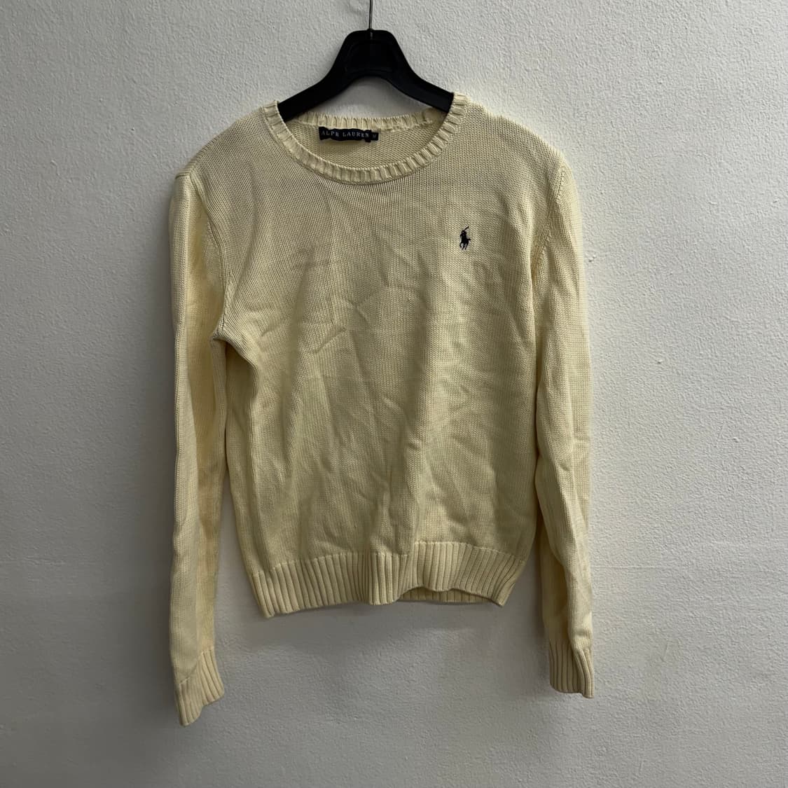 랄프 로렌 japan 스몰 로고 아이보리 니트 M 상품이미지1