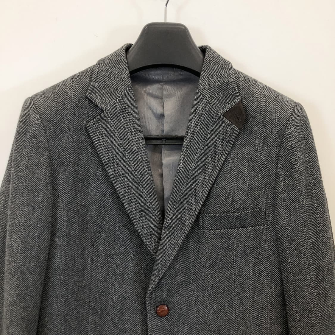 마에스트로 캐시미어 헤링본 모직자켓 100 상품이미지3