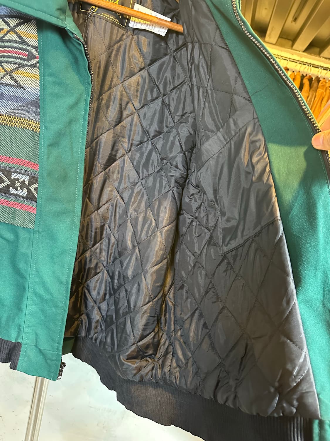 90s David James 아즈텍 웨스턴 붐버 자켓  상품이미지7