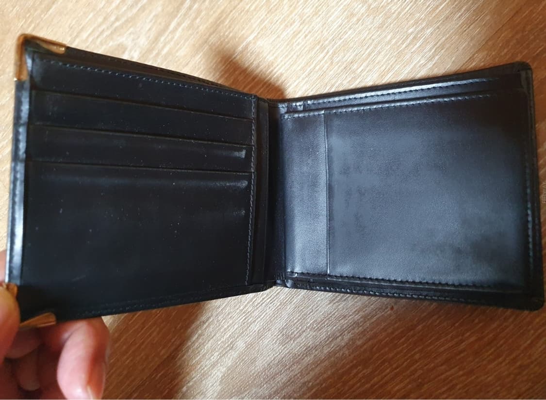 루이까또즈 (정품)금장 스터디장식의 지적인 남성 최고가의 올가죽 반지갑  상품이미지3