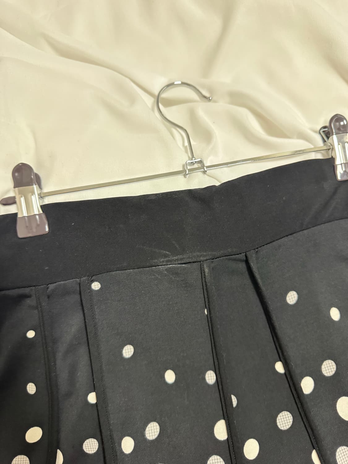 Dot pattern pleats skirt 상품이미지4