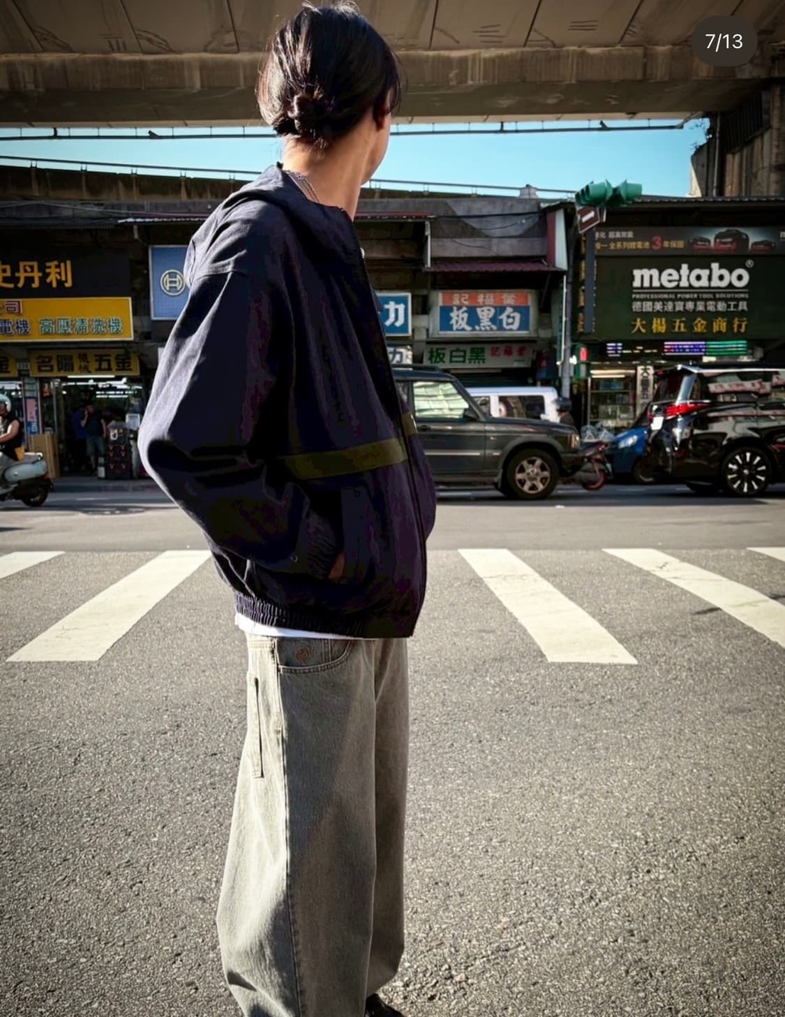 alwaysdowhatyoushoulddo 네이비 후드집업 상품이미지3