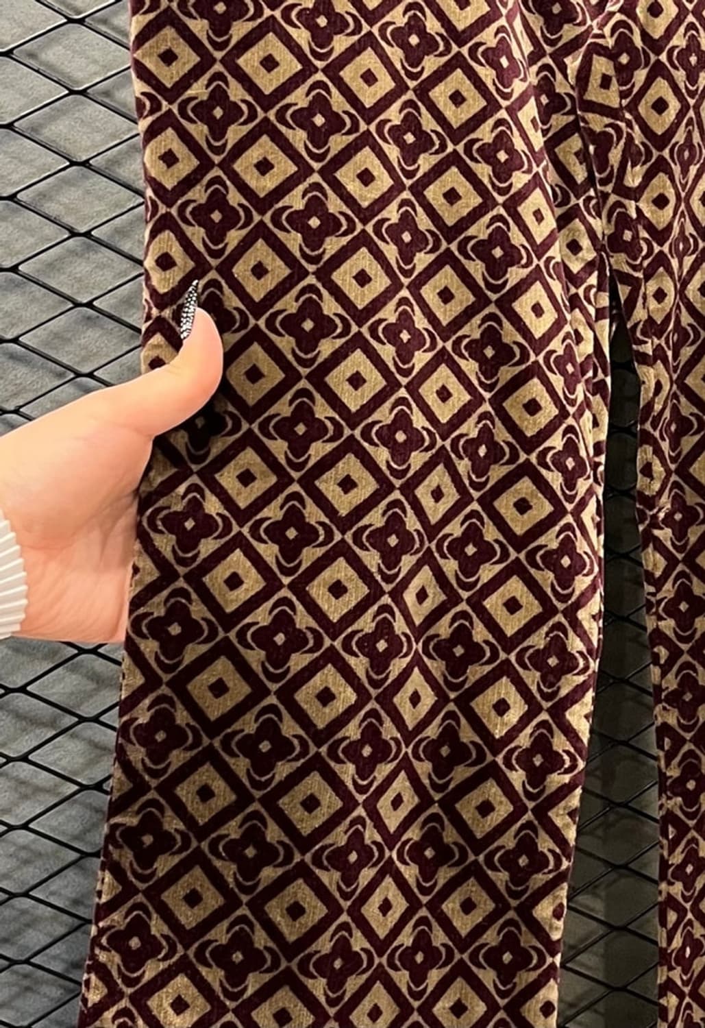 Nuve remix style 벨루어 부츠컷 팬츠 상품이미지3