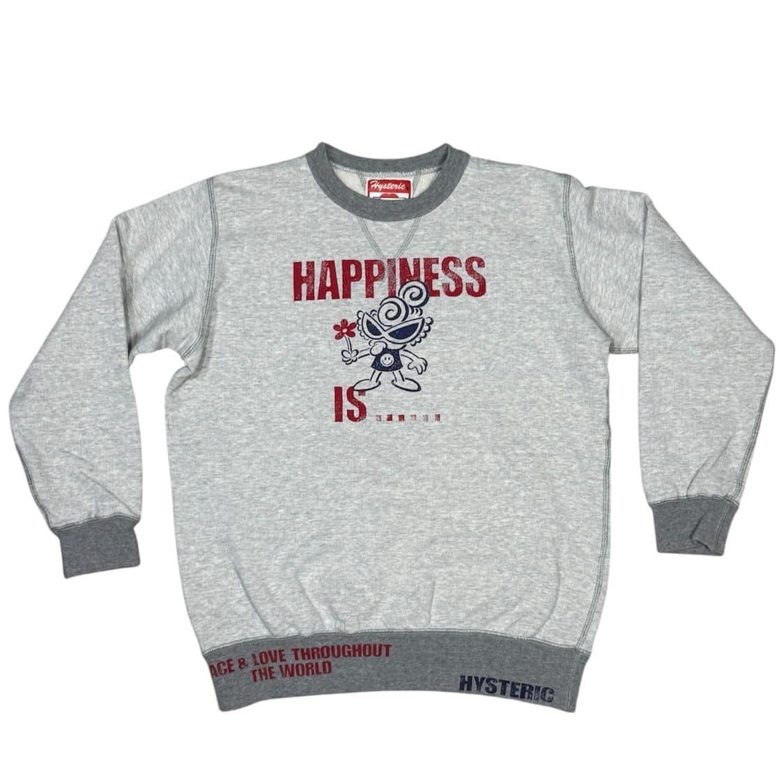 히스테릭 글래머 행복이란 아카이브 맨투맨 스웨터 상품이미지1