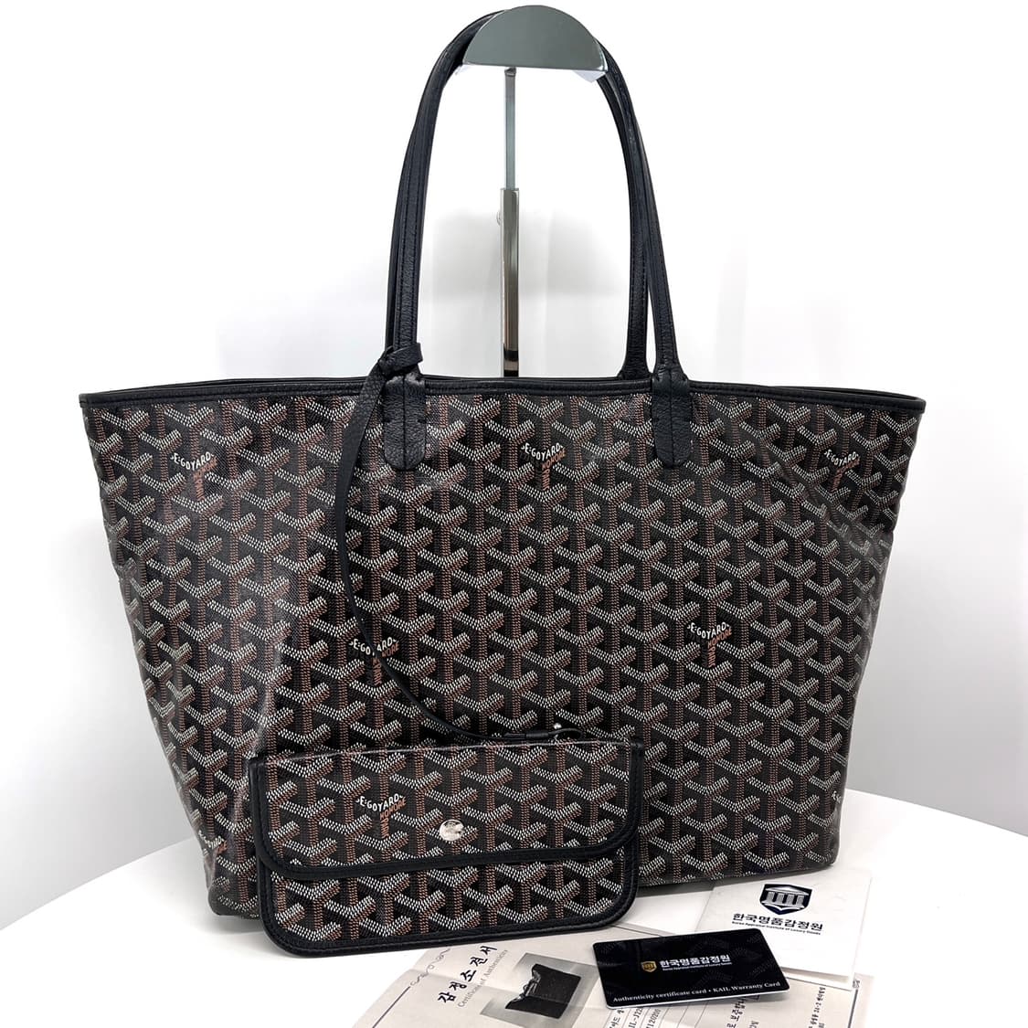 [감정완료] 고야드 생루이 쇼퍼백 블랙 PM 상품이미지3