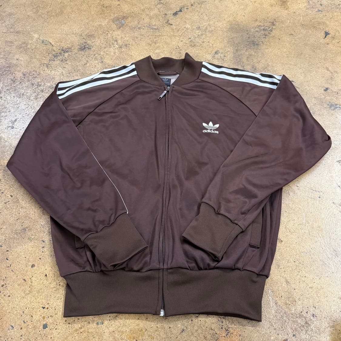 아디다스 초코 브라운 슈퍼스타 져지 트랙탑 100 상품이미지2