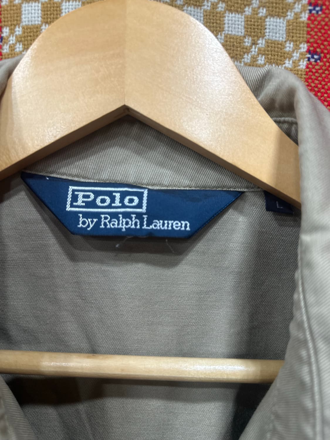 폴로 랄프로렌 베이지 블루종 자켓 L 상품이미지3