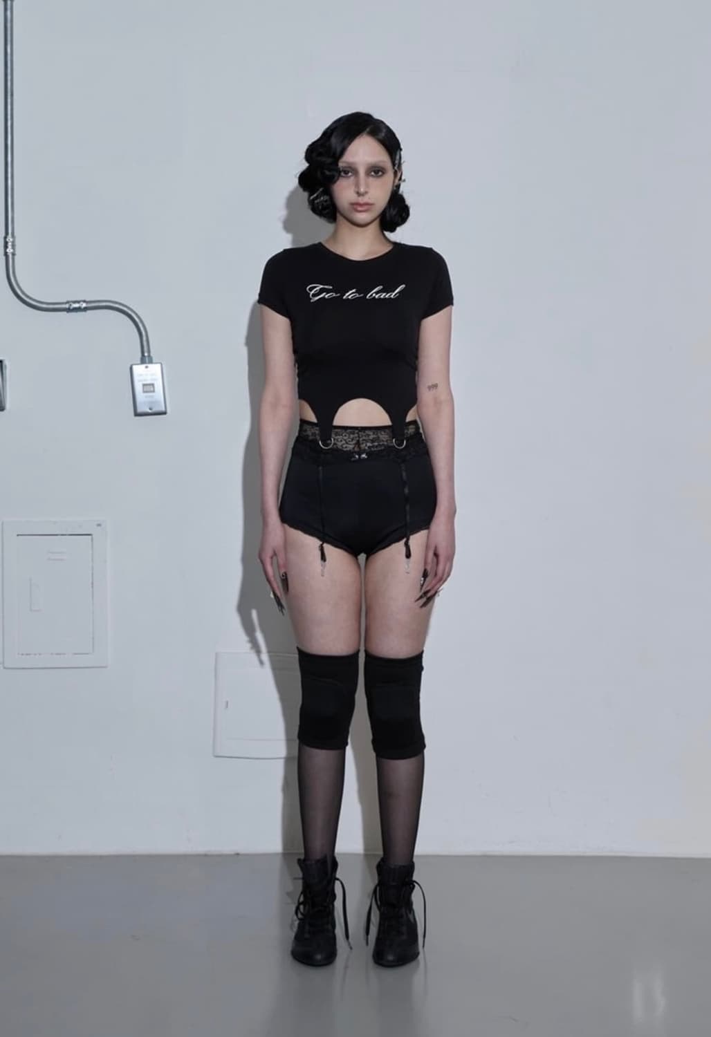 MLK LETTERING CORSET 블랙티 상품이미지1