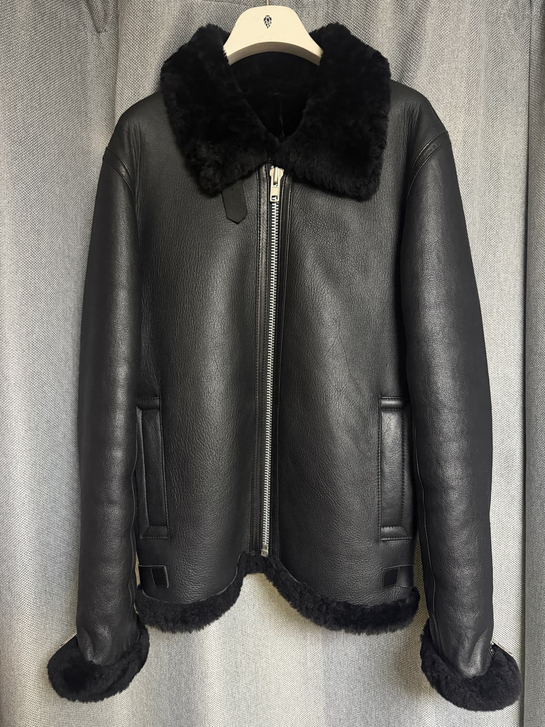 스페인 양가죽 B-3 무스탕 L 새상품 상품이미지1