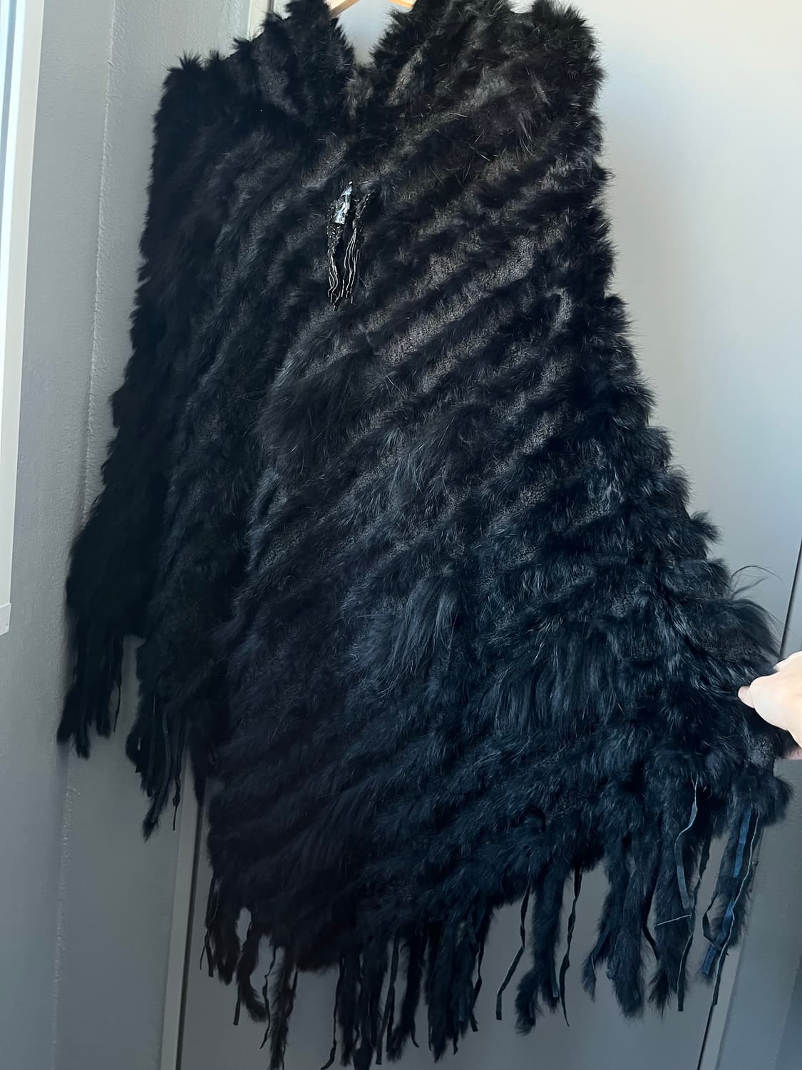 보헤미안 레빗 퍼자켓 숄 상품이미지4