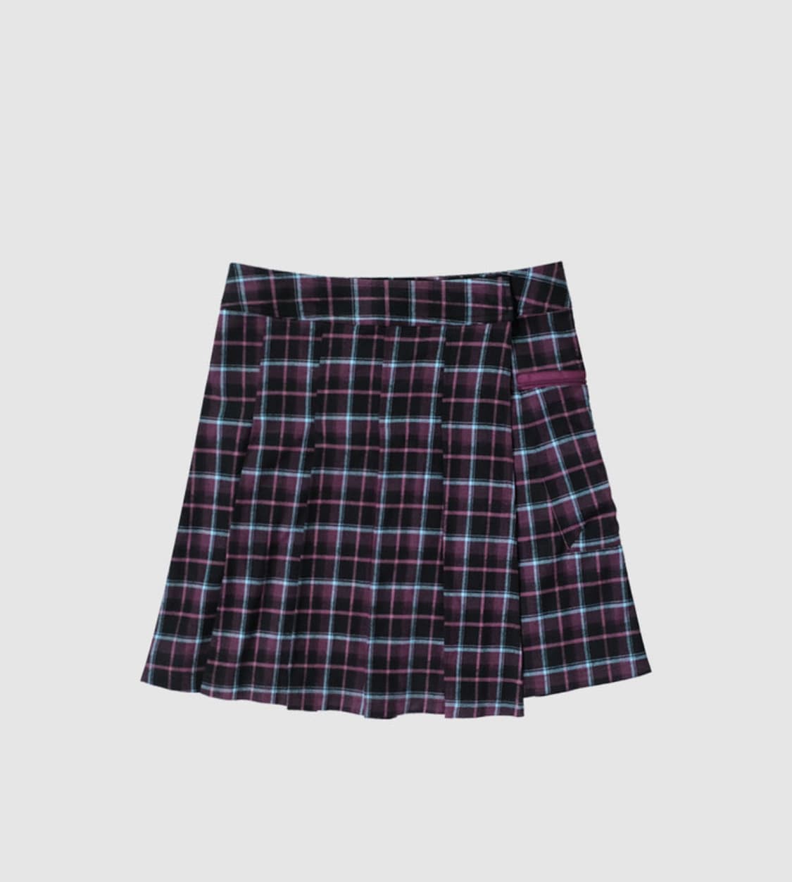 인앤양인하모니 랩플리츠스커트 체크 상품이미지1