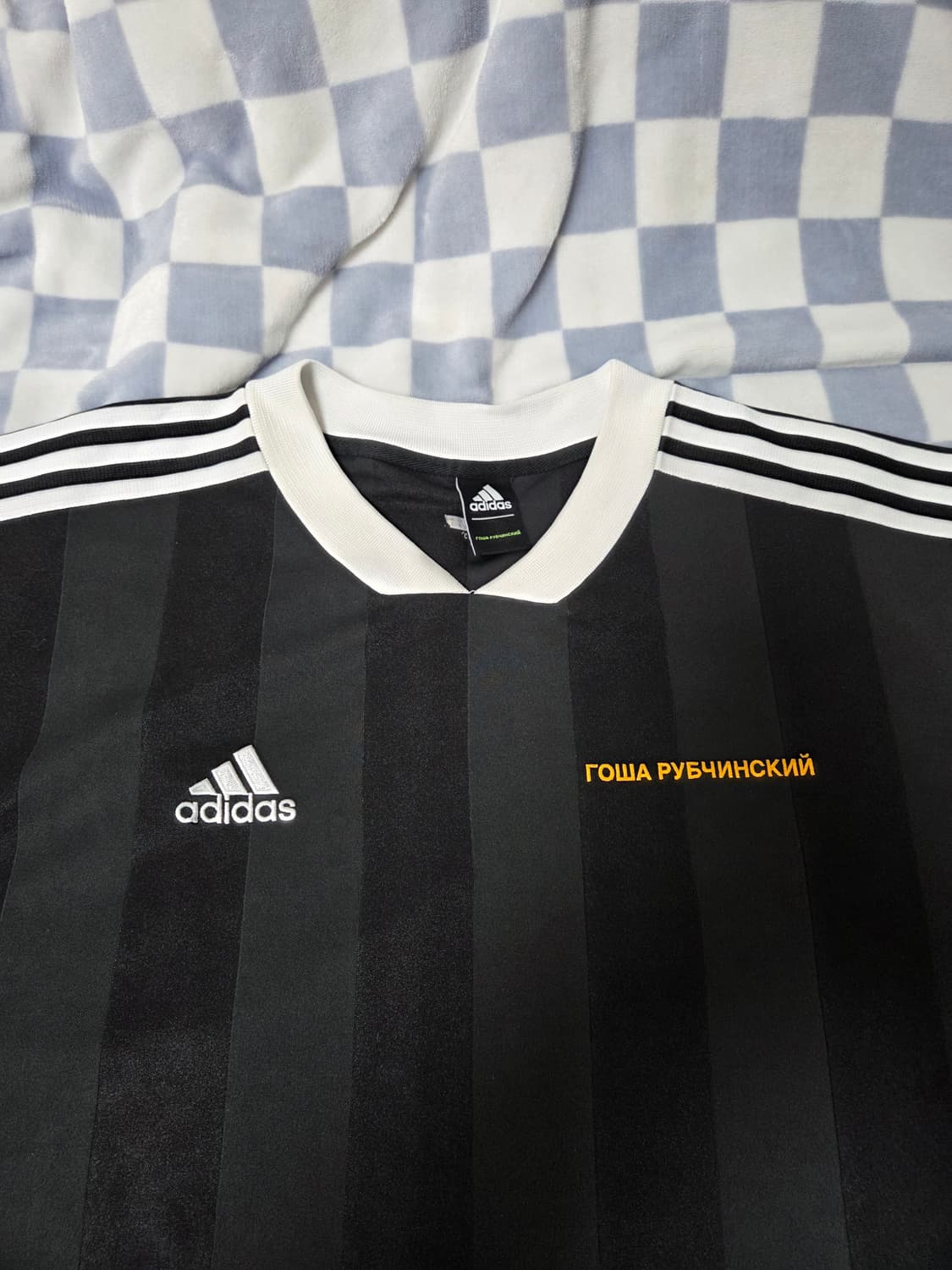아디다스 GOSHA 고샤 루브친스키 콜라보 블랙 사커 져지 티셔츠 XL 상품이미지3