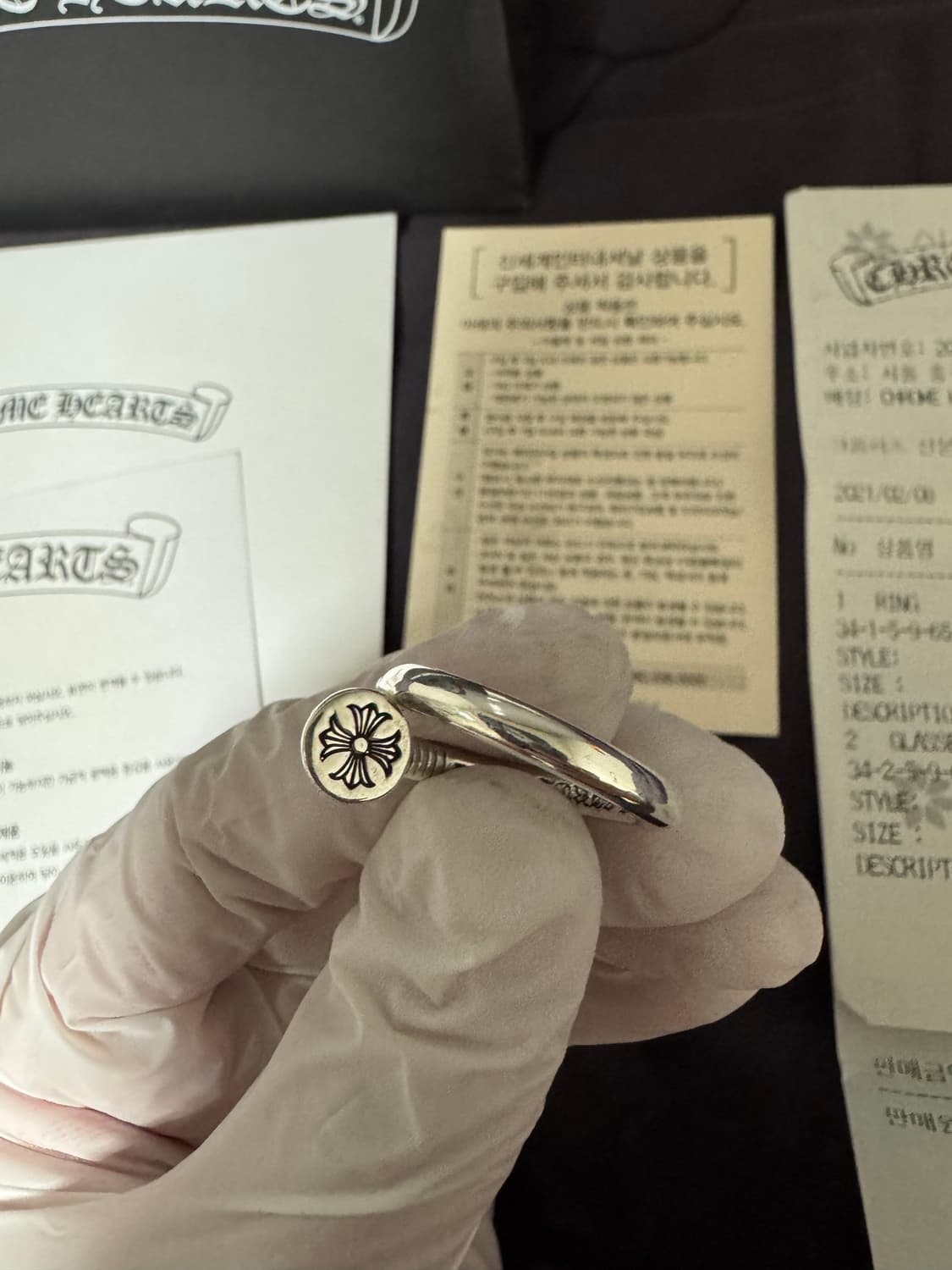 (Us 7.5) 크롬하츠 플랫 네일링 상품이미지4