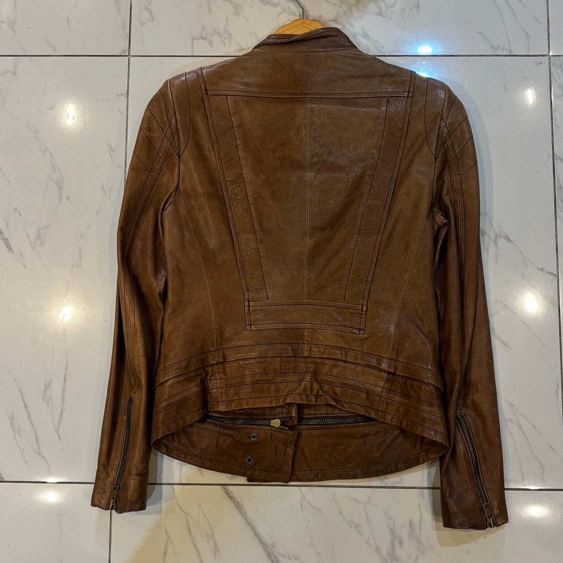 System 브라운 양가죽 자켓 빈티지자켓 해체주의자켓 상품이미지3