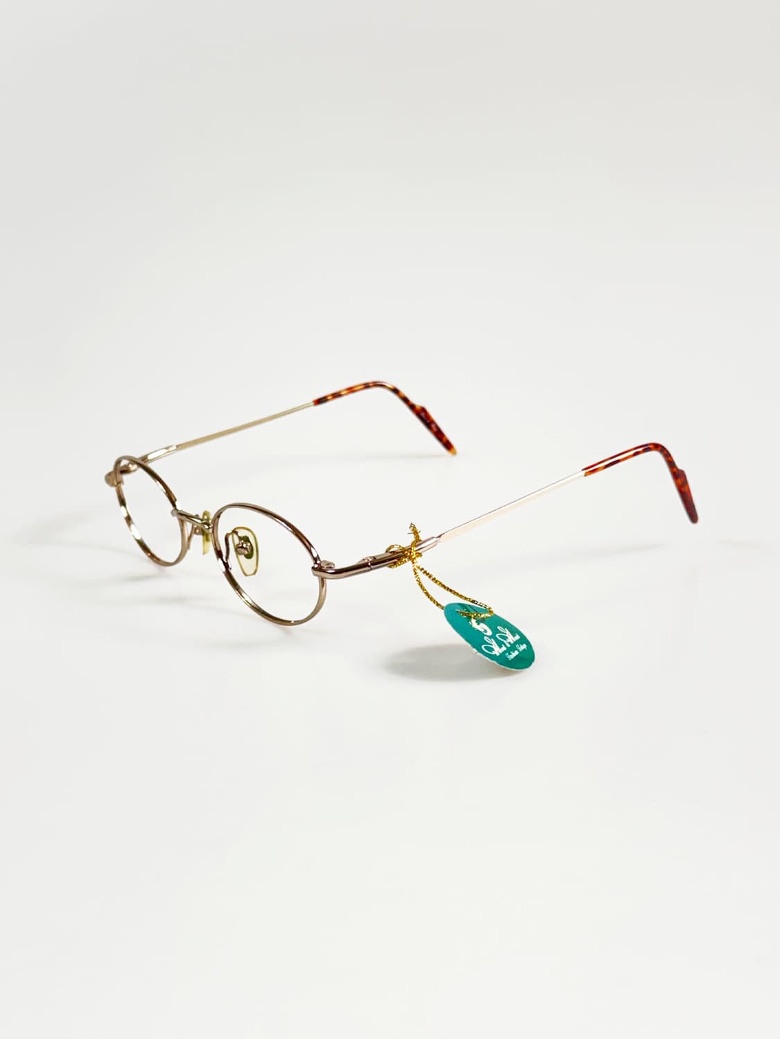 90s HOOD & HOOD 골드 슬림 오벌 프레임 빈티지 안경 상품이미지3
