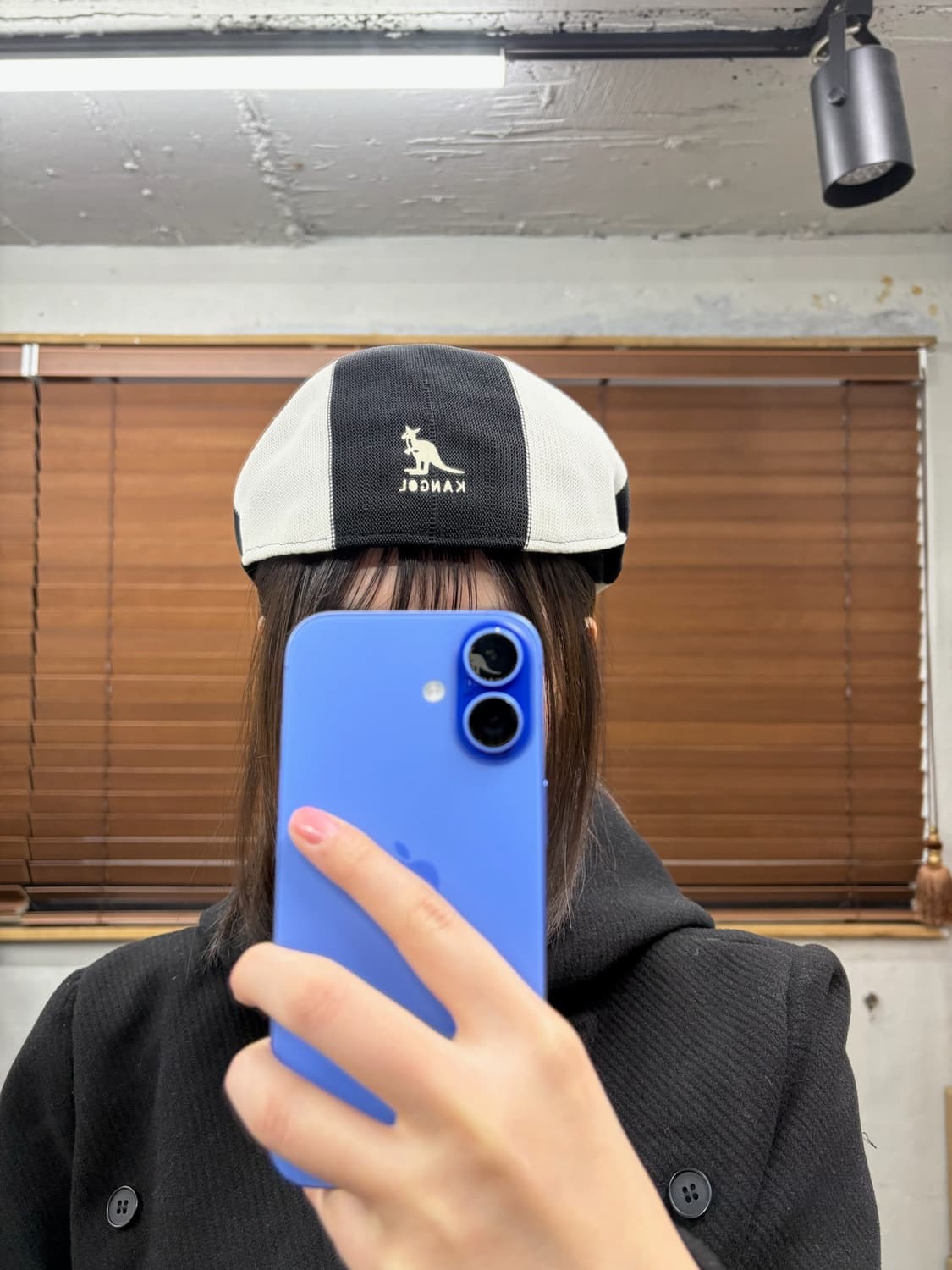 캉골 체커보드 헌팅캡 상품이미지2