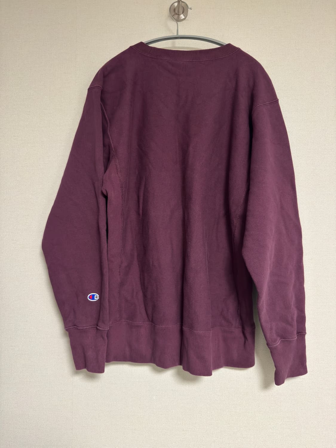 [XL] 챔피온 리버스위브 블루택 기모 스웨트셔츠 Dark Purple 상품이미지2