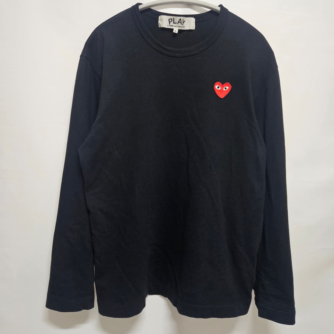 꼼데가르송 하트로고 긴팔 티셔츠 L 상품이미지1