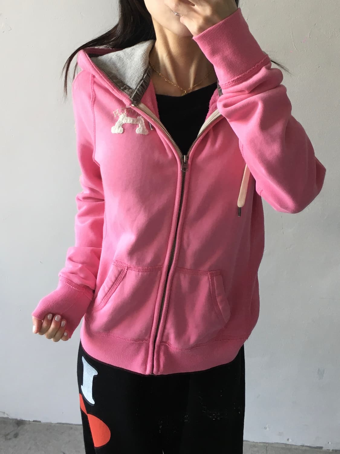 아베크롬비 스펠로고 후드집업 상품이미지1