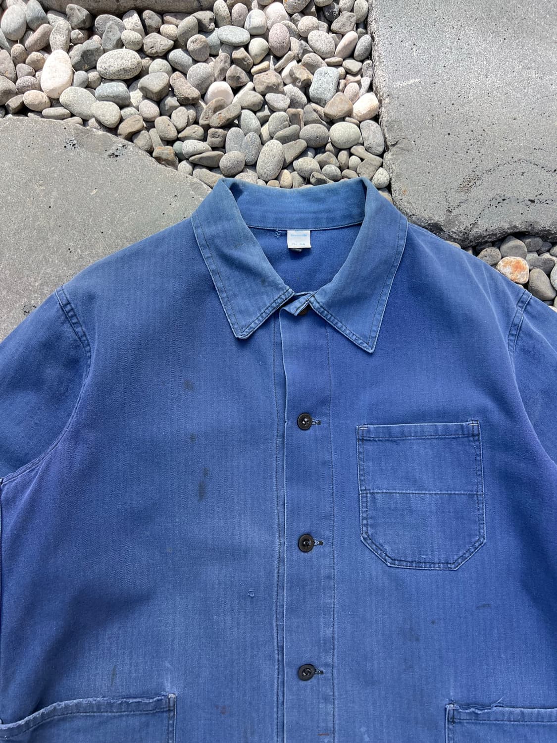 FADED VINTAGE WASHING HBT 헤링본트윌프렌치워크자켓 상품이미지6