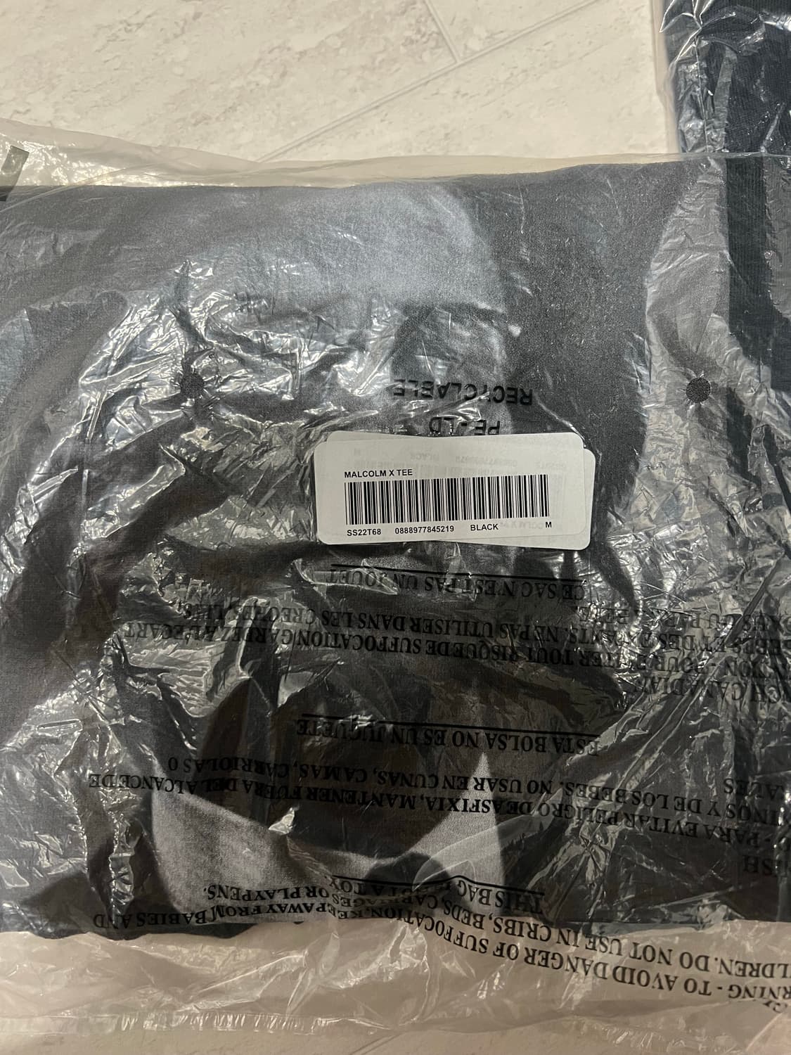 슈프림 말콤 X 포토티 블랙 M 상품이미지2