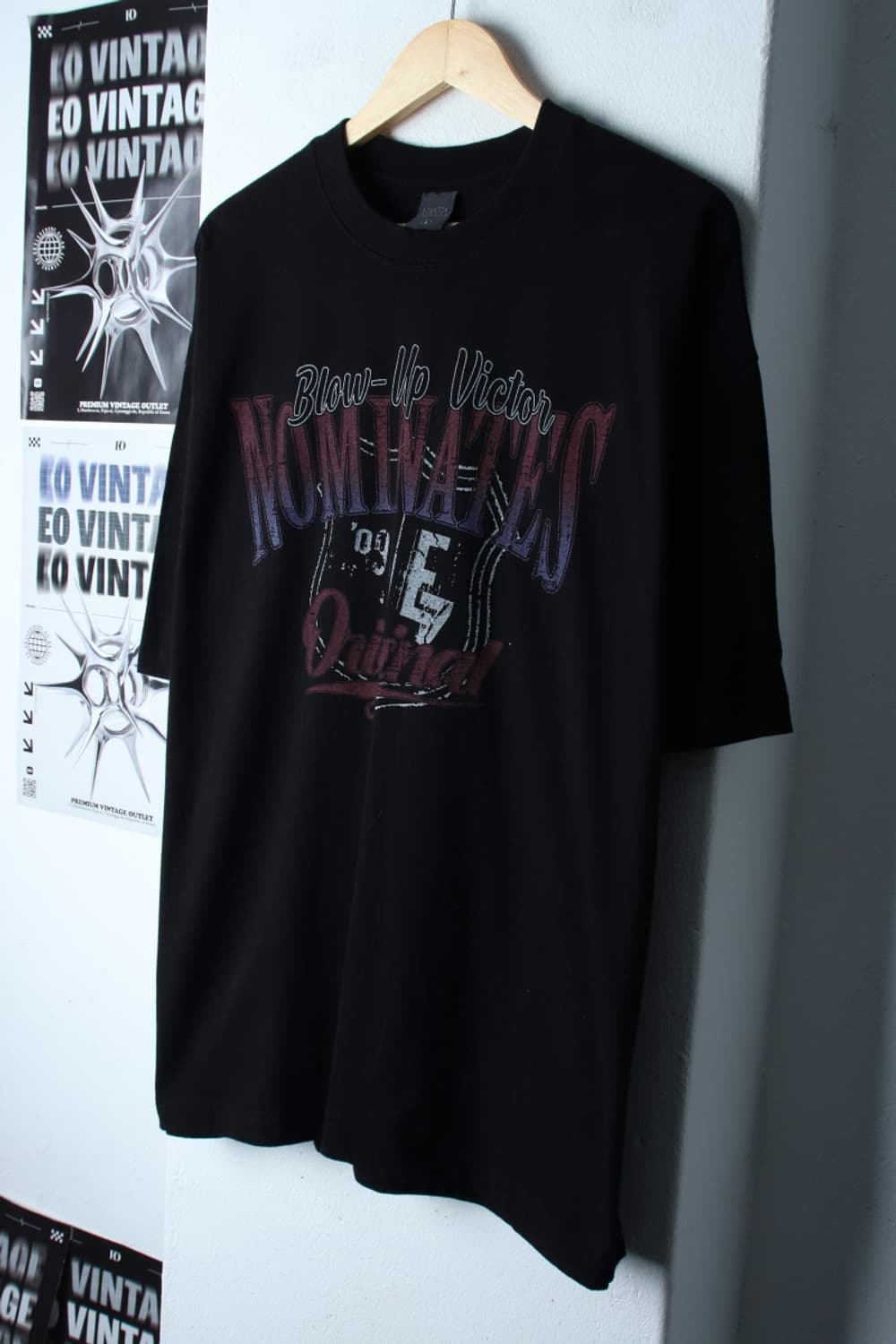 (L-XL) 에즈카톤 반팔 티셔츠 락티 프린팅 블랙 스트릿-H31702 상품이미지1