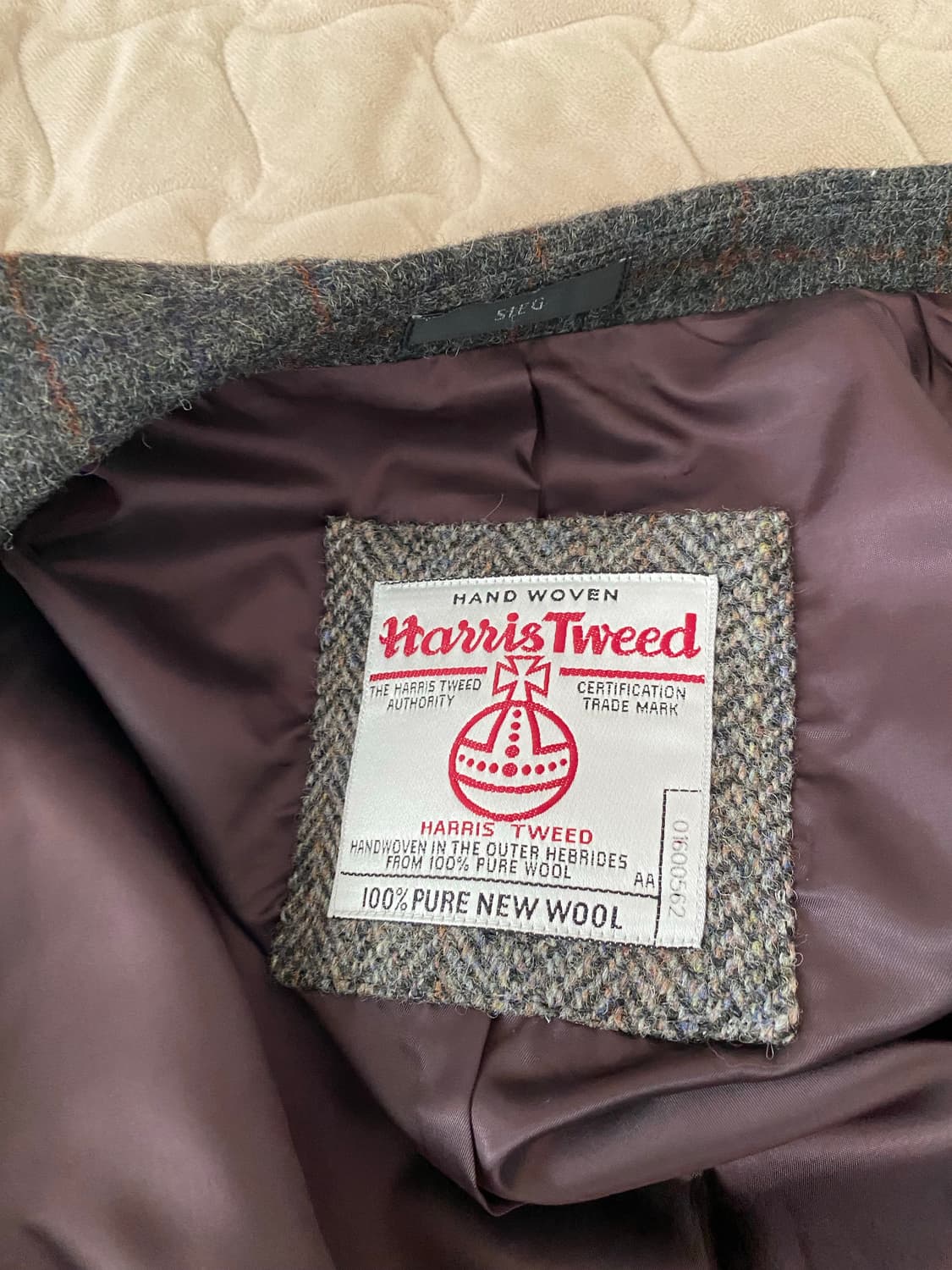 지이크 x 해리스트위드 블레이져 (표기 105) 상품이미지3