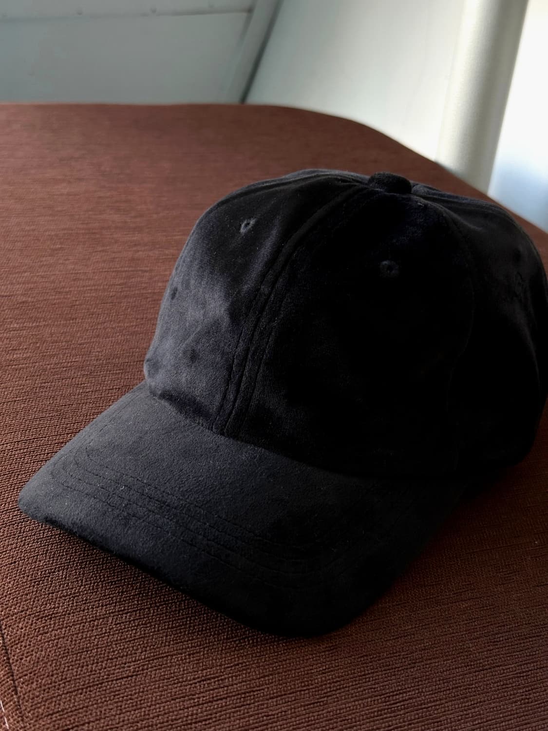 Design velour touch 6 panel cap 상품이미지4